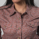 Blusa Rodeo West Est Lunares/Ladrillo 016